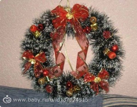 Поделки новогодние своими руками венок