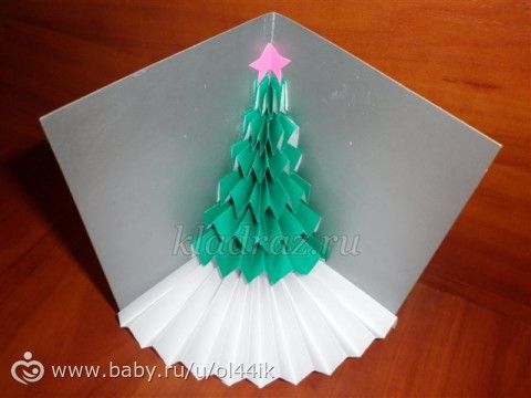 Новогодняя открытка своими руками пошаговое фото
