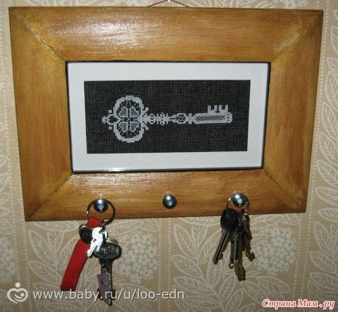 Ключница в рамке своими руками Ключница в рамке своими руками