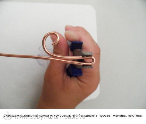 МАСТЕР КЛАСС по изготовлению кулона из медной проволоки в технике wire wrap, часть 1