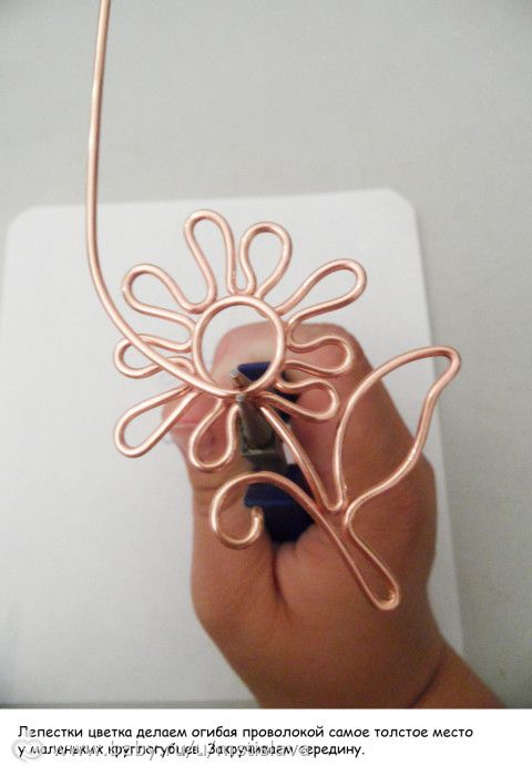 МАСТЕР КЛАСС по изготовлению кулона из медной проволоки в технике wire wrap, часть 1