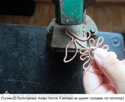 МАСТЕР КЛАСС по изготовлению кулона из медной проволоки в технике wire wrap, часть 1