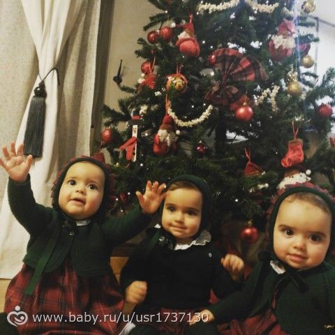 Наше Рождество,и первое Рождество тройняшек:)