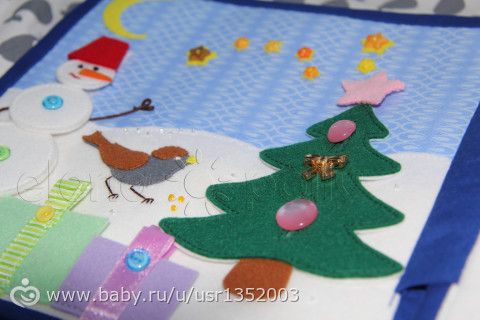 развивающая книжка из фетра #1