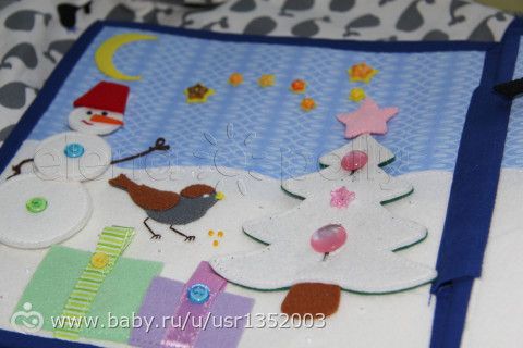 развивающая книжка из фетра #1