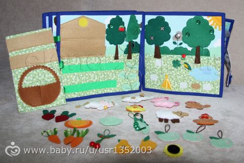 развивающая книжка из фетра #1