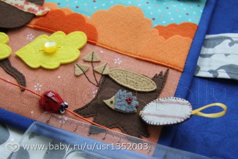 развивающая книжка из фетра #1