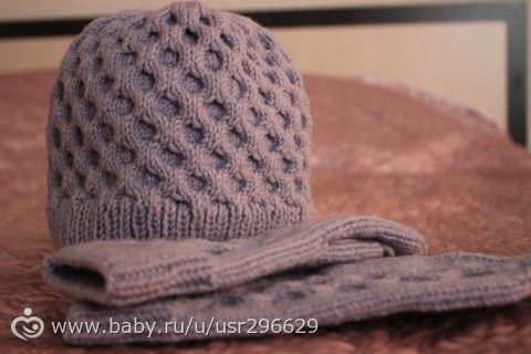 Шапка плюс варежки.