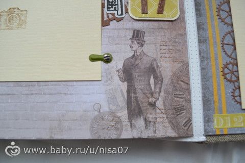 Альбом ручной работы от рождения до 18 лет для Родиона (скрапбукинг)