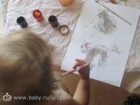 Наши занимашечки. Кошки
