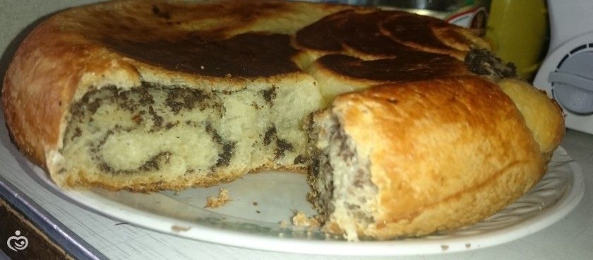 Маковый дрожжевой рулет в мультиварке