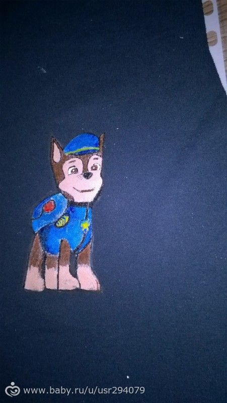 Акрил по ткани
