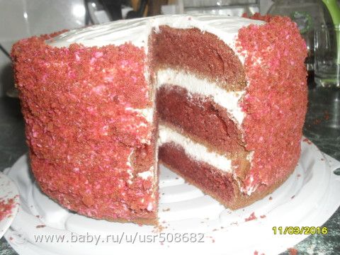 ВОТ И МОЙ &quot;RED VELVET&quot; (ТОРТ &quot;КРАСНЫЙ БАРХАТ&quot;)
