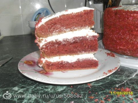 ВОТ И МОЙ &quot;RED VELVET&quot; (ТОРТ &quot;КРАСНЫЙ БАРХАТ&quot;)