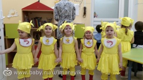Цыплятки ,ну все утренник прошел!!!( шитье)
