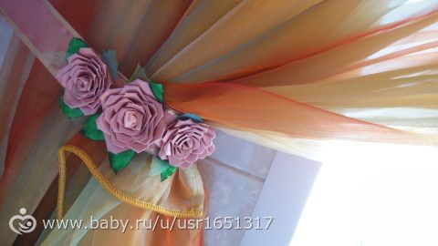 Украшения для девочек из атласных лент.