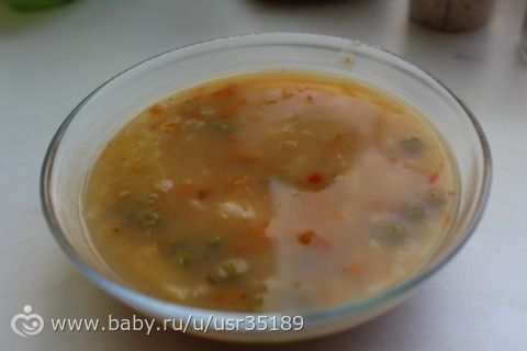 Кулинарная азбука. Г-горох. Суп с зелёным горошком постный