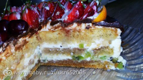 Фруктовые тортики. Очередная моя вкусняшка.
