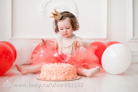 Фотосессия на годик Лилички. Семейная и cake smash.