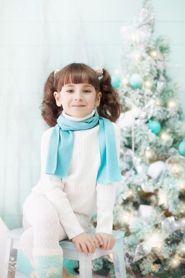 Новогодняя фотосессия двух сестричек Москва