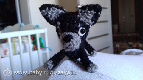 Щеночек &quot;Счастье&quot; (вязаный малыш амигуруми) дубль 2=)