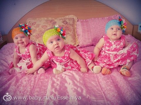 Тройному счастью 6 месяцев:)Фотопост:)