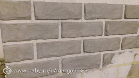 Как мы с мужем ремонт делали.Часть 2-Кирпичный фартук