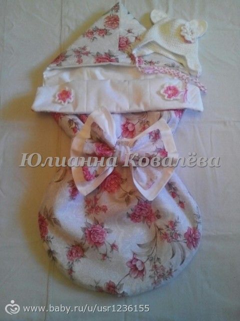 Комплект на выписку для девочки &quot;Нежная розочка&quot;