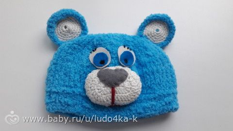 И я туда же :) шапочка мишка Alize Baby Softy