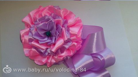 МОЯ ВИЗИТКА!!! БАНТЫ С ЛЕНТАМИ НА ВЫПИСКУ!!!