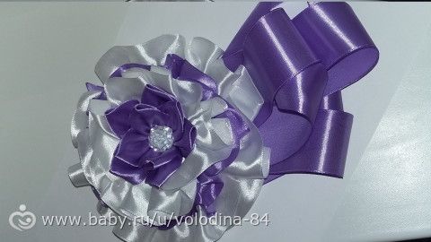 МОЯ ВИЗИТКА!!! БАНТЫ С ЛЕНТАМИ НА ВЫПИСКУ!!!