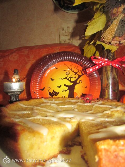 Осенний день!!! Тыквенный пирог и подготовка к Хэллоуину!! фото!!