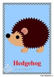 Занятие Ёжик (Hedgehog) для 4летки(конспект)